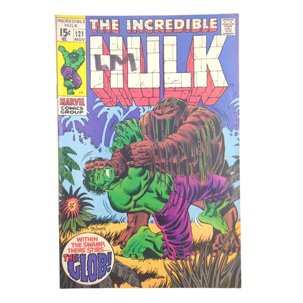 The Incredible Hulk #121 Marvel First Appearance Glob 1969 Silver Age